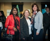 from left to right: Lela Alen Gebreyohannes- Ambassador of Ethiopia, Maura Coppinger - PCW, Suzanne O\'Callaghan - Bay Enterprise.