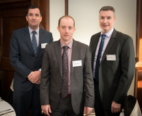 from left to right: John Enright- ICMSA, Patrick Roughan - Ulster Bank, Brian Shanley - Ulster Bank