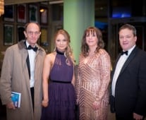 No repro fee- limerick chamber president's dinner 2017 - 17-11-2017, From Left to Right: Liam Ryan - Saoirse Treatment Addiction Centre, Maeve Brosnahan - HOMS, Alice Steen - HOMS, Alan Galvin - Saoirse Treatment Addiction Centre. Photo credit Shauna Kennedy