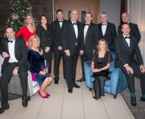 No repro fee- limerick chamber president's dinner 2017 - 17-11-2017, From Left to Right: Front Row: Niall Gleeson, Annette Pearse, Karen Frawley , Fergal Kenzie. Back Row: Erika Clancy, Laura Paisley, Darren Mulcaire, Cathal Tracy, Ronan Murray, Gerard Casey, Dermot Glesson. Photo credit Shauna Kennedy