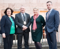 Catherine Duffy, President Limerick Chamber, Metropolitan Mayor Gerry O\'Dea, Prof Lisa O\'Malley, Dr James Ring, CEO Limerick Chamber