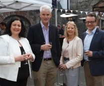 In attendance at the 200th Anniversary party were Catherine Duffy - President of Limerick Chamber, John Blake - ON Seminconductor, Edwina Gore - Limerick Chamber and Dave Griffin - Dell. Picture: Oisin McHugh