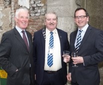 Pat Kearney (Rooney Auctioneers), Mayor Kevin Sheahan and Mícheál Ó Laoide (Mercury Consulting). Picture: Oisin McHugh