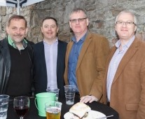 Patrick Mercie (Forward 2 Success), Niall O Sullivan (Niall O Sullivan & Associates), Stephen Pitcher (Shadow Play) and Dermot Moloney (H+A Marketing+PR). Picture: Oisin McHugh