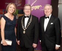 At Limerick Chamber\'s Regional Business Awards at the Strand Hotel, Limerick were: Lavinia Duggan, Limerick City of Culture; Dr Fergal Barry, President, Limerick Chamber and Pat Cox, Limerick City of Culture. - Picture: Kieran Clancy Â© 15/11/2013
