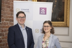 Members Mingle held in Limerick Chamber Boardroom and sponsored by AIB.  from left to right: Michael MacCurtain - Limerick Chamber Skillnet, Rachael Bermingham - Fragomen.