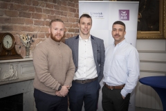 Members Mingle held in Limerick Chamber Boardroom and sponsored by AIB.  from left to right: Sean Hayes, Aaron Savage and Mickey Maher all from StaffLine Recruitment.