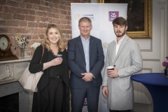 Members Mingle held in Limerick Chamber Boardroom and sponsored by AIB.  from left to right: Michaela Morrisery - Nadeena,  Damien Garrick - AIB / Sponsor, Cameron DiBenedetto - ClientAcquisition.ie