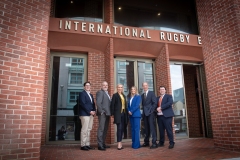 no repro fee- Economic Business Briefing Breakfast held in the Dugout, International Rugby Experience, O’Connell Street. From Left to Right: Michael MacCurtain - Limerick Chamber Skillnet, Noel Gavin - Northern Trust / Sponsor, Dee Ryan - CEO Limerick Chamber, Miriam O’Connor - President Limerick Chamber,  Carl Tannenbaum - Chief Economist Northern Trust / Speaker, Sean Golden - Limerick Chamber / Speaker,