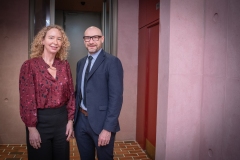 no repro fee- Economic Business Briefing Breakfast held in the Dugout, International Rugby Experience, O’Connell Street. From Left to Right: Mairead Connolly - PWC, Donnacha Hurley - Absolute Hotel.