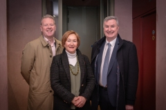 no repro fee- Economic Business Briefing Breakfast held in the Dugout, International Rugby Experience, O’Connell Street. From Left to Right: Roy Finucane - Tax Assist, Limerick, Laurence Garric - GC Solution, Brian Shanley - PTSB.