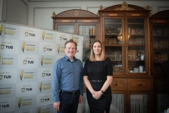 2024 Limerick Chamber Regional Business Awards Launch which took place in the Limerick Chamber Office on 12th June. From left to right: John Patrick -  Shaw Carelon,  Gillian Barry - TUS/ Sponsor,