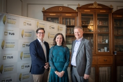 2024 Limerick Chamber Regional Business Awards Launch which took place in the Limerick Chamber Office on 12th June. From left to right: Michael MacCurtain - Limerick Chamber Skillnet, Maria Gleason - Limerick Chamber Board Member, Damien Garrihy - AIB / Sponsor.