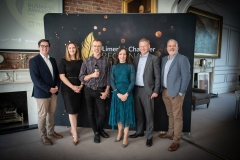 2024 Limerick Chamber Regional Business Awards Launch which took place in the Limerick Chamber Office on 12th June. From left to right: Michael MacCurtain - Limerick Chamber Skillnet, Gillian Barry - TUS/ Sponsor, , Richard Lynch - I Love Limerick, Maria Gleason - Limerick Chamber Board Member, Damien Garrihy - AIB / Sponsor.