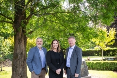 2024 Limerick Chamber Regional Business Awards Launch which took place in the Limerick Chamber Office on 12th June. From left to right: Noel Gavin - President Limerick Chamber,  Gillian Barry - TUS/ Sponsor,  Damien Garrihy - AIB / Sponsor.