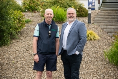 Limerick Chamber Golf Classic which took place in the Limerick Golf Club Ballyclough on 7th June. From left to right: Jim Griffin -  MR Binman /  Main Sponsor, Noel Gavin - President Limerick Chamber.