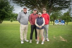 Limerick Chamber Golf Classic which took place in the Limerick Golf Club Ballyclough on 7th June. From left to right: Jason Kenny, Robert and Michelle Maginer, J.P. Donohue - team for  Bon Secours.