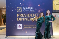 17/11/2024
 pictured at Limerick Chamber Presidents Dinner and Regional Business Awards 2024 which took place at the Strand Hotel, Limerick.
Pic: Don Moloney