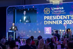 17/11/2024
 pictured at Limerick Chamber Presidents Dinner and Regional Business Awards 2024 which took place at the Strand Hotel, Limerick.
Pic: Don Moloney