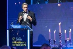 17/11/2024
 pictured at Limerick Chamber Presidents Dinner and Regional Business Awards 2024 which took place at the Strand Hotel, Limerick.
Pic: Don Moloney