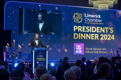 17/11/2024
 pictured at Limerick Chamber Presidents Dinner and Regional Business Awards 2024 which took place at the Strand Hotel, Limerick.
Pic: Don Moloney