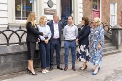26/06/2025
Dr Gillian Barry, TUS, Mairead Connolly, Limerick Chamber President, Damien Garrihy, AIB, Redmond McDonnell, Designpro Automation, Michelle Gallagher, CEO Limerick Chamber and Lavinia Duggan Ryan, Award Committee Chair pictured at the launch of Limerick Chamber Awards 2025.
Pic: Don Moloney