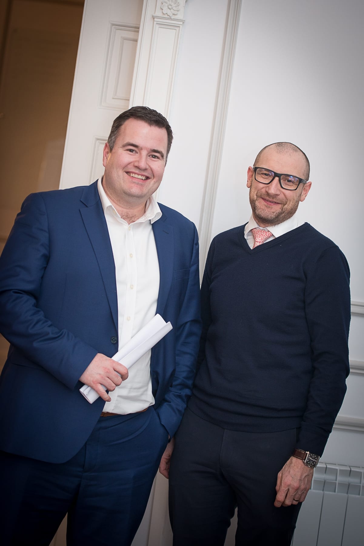 Limerick Chamber AGM which took place in the Limerick Chamber Boardroom on Tuesday 27th Feb 2019:  From left to right:Donal Cantillion - BOI, Donnacha Hurley - Absolute Hotel. 
Image by Morning Star Photography