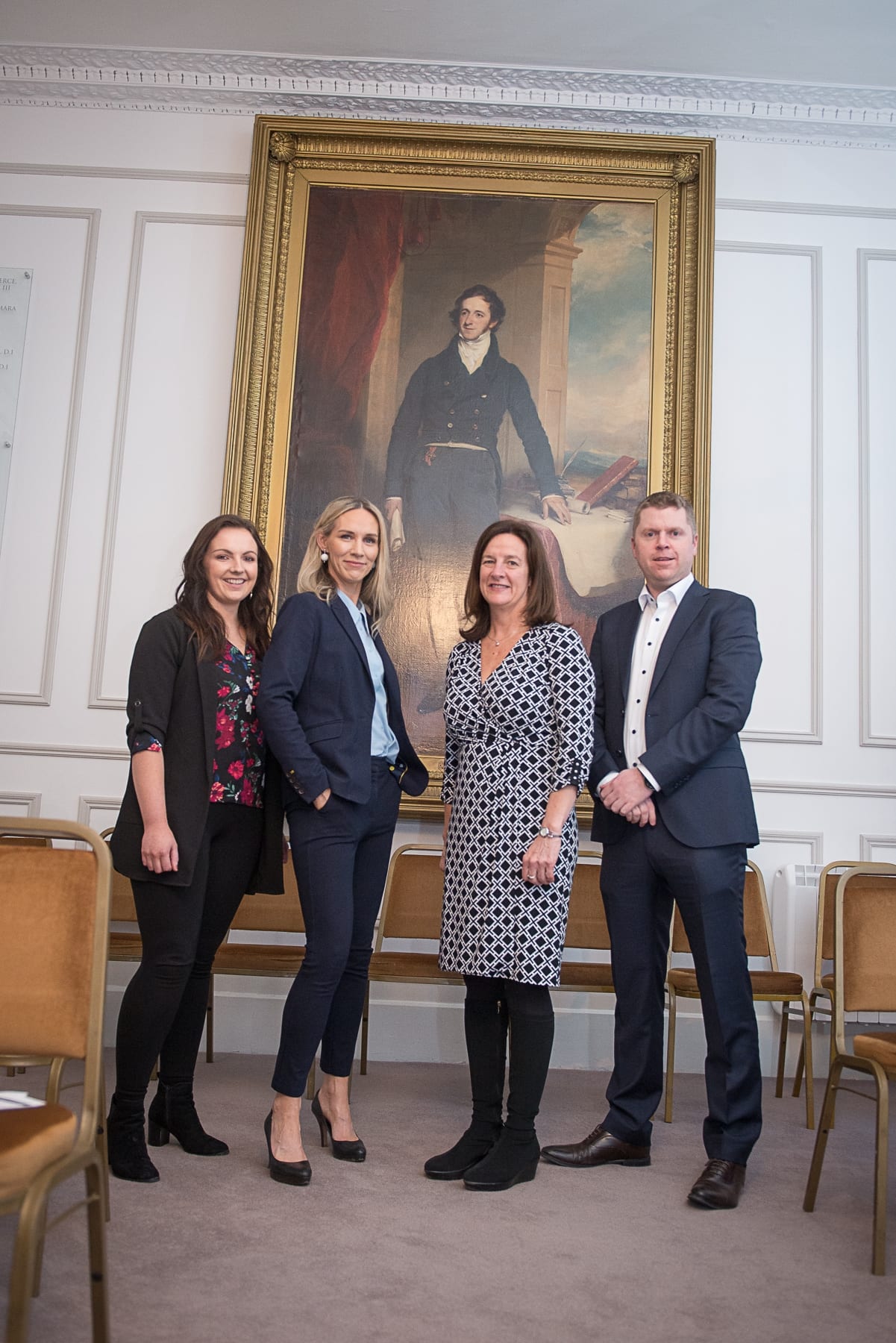 Limerick Chamber AGM which took place in the Limerick Chamber Boardroom on Tuesday 27th Feb 2019:  From left to right: Dr Catriona Cahill - Economist Limerick Chamber, Deirdre Ryan - CEO Limerick Chamber, Dr Mary Shire - Outgoing President Limerick Chamber, Eoin Ryan - Incoming President Limerick Chamber, 
Image by Morning Star Photography