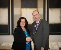 Catherine Duffy, Vice President Limerick Chamber with Cathal Treacy, President Limerick Chamber