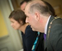 Cathal Treacy addressing members at the Limerick Chamber AGM