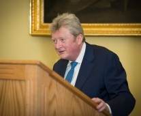 Tadhg Kearney accepting Honorary Life Membership Award at Limerick Chamber AGM