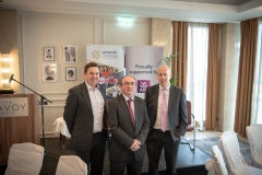 AIB Luncheon in association with the Limerick Chamber held in The Savoy Hotel on Thursday 21st April , Limerick. From Left to Right: John Skerritt, JD Foley and Morgan Walsh all from AIB.