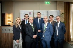 AIB Luncheon in association with the Limerick Chamber held in The Savoy Hotel on Thursday 21st April , Limerick. From Left to Right: Front Row: Dee Ryan -CEO  Limerick Chamber, Colin Hunt - Speaker / AIB, Mayor of City and County of Limerick Daniel Butler,  Kieran Considine - AIB. 
Back Row: Sean Golden - Speaker / Limerick Chamber, Donal Cantillon - President Limerick Chamber, Helen Dooley- AIB