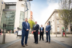 AIB Luncheon in association with the Limerick Chamber held in The Savoy Hotel on Thursday 21st April , Limerick. From Left to Right: Donal Cantillon - President Limerick Chamber, Colin Hunt - Speaker / AIB, Sean Golden - Speaker / Limerick Chamber, Kieran Considine - AIB.