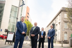 AIB Luncheon in association with the Limerick Chamber held in The Savoy Hotel on Thursday 21st April , Limerick. From Left to Right: Donal Cantillon - President Limerick Chamber, Colin Hunt - Speaker / AIB, Sean Golden - Speaker / Limerick Chamber, Kieran Considine - AIB.