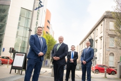 AIB Luncheon in association with the Limerick Chamber held in The Savoy Hotel on Thursday 21st April , Limerick. From Left to Right: Donal Cantillon - President Limerick Chamber, Colin Hunt - Speaker / AIB, Sean Golden - Speaker / Limerick Chamber, Kieran Considine - AIB.