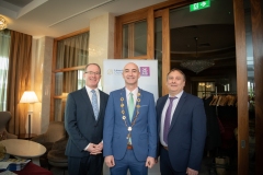 AIB Luncheon in association with the Limerick Chamber held in The Savoy Hotel on Thursday 21st April , Limerick. From Left to Right: Gordan Keaney - Rooney Auctioneers, Mayor of City and County of Limerick Daniel Butler, Trevor Malorey - AIB