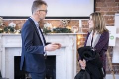 30/11/2023Geoff Dooley, Antaris and Kathleen O’Regan, Enterprise Ireland pictured at Navigating the Changing Sustainability Reporting Landscape 3 – Nov 2023 which took place at Limerick Chamber Skillnet, 96 O’Connell St, Limerick.Pic: Don Moloney