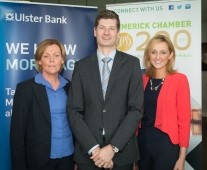 From left to right: Monica Mullins - Ulster Bank, Ivan Tuohy -Clarion Limerick, Martina McGrath - The National Franchise Center,