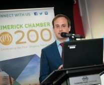 Nigel Dugdale, MC at Limerick Chamber Autumn business lunch
