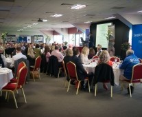 Networking at Autumn business lunch at Thomond Park
