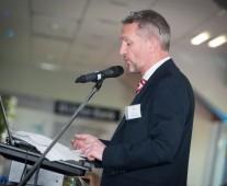 Colm O\'Shea, Ulster Bank, speaking at Limerick Chamber Autumn business lunch