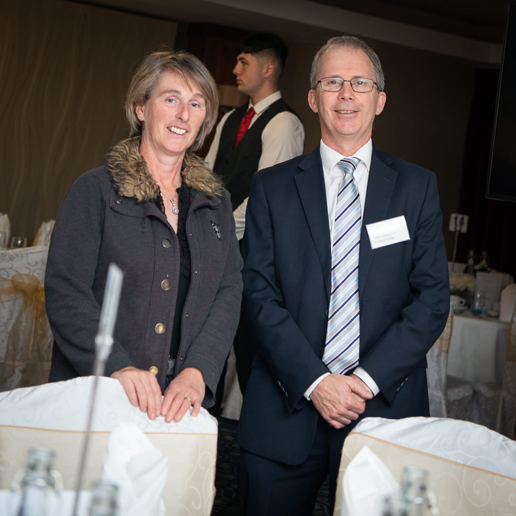 No repro fee-Limerick Chamber Autumn Luncheon which was held in The Savoy Hotel on Monday 23rd September - From Left to Right: Rosemary Larkin - New Vistas Healthcare, Don Fylnn - Flynn Surgical
Photo credit Shauna Kennedy