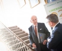 Cian O\'Carroll and John Rice, Glance Promotions at the launch of Limerick\'s Merchants, Traders & Shakers