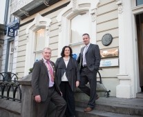 Mayor for Limerick City & County Cllr Liam Galvin with Catherine Duffy & James Ring, Limerick Chamber