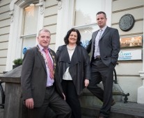 Mayor for Limerick City & County Cllr Liam Galvin with Catherine Duffy & James Ring, Limerick Chamber