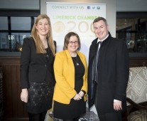 from left to right: Maura McMahon - Limerick Chamber, Siobhan Scanlon - National Kart Centre, Brian Shanley - Ulster Bank.