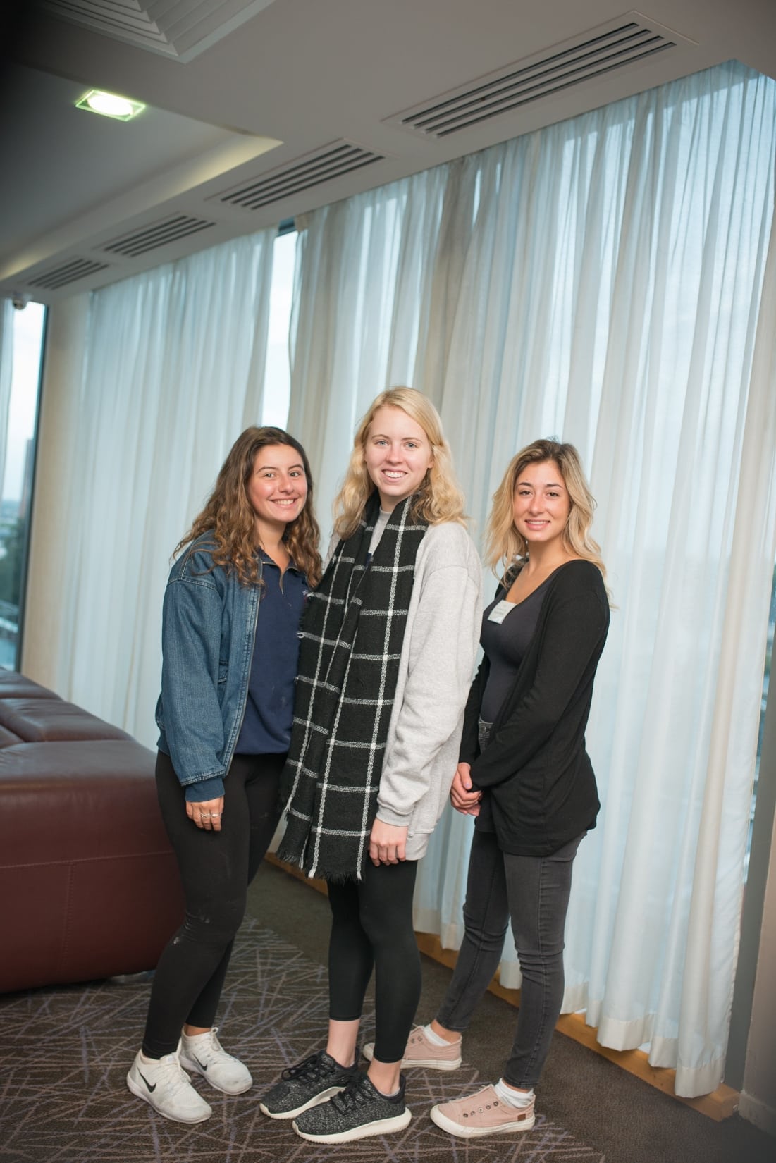 No repro fee-Business Excellence Seminar: Wealth Management. Event sponsored by AIB- 11-09-2018, From Left to Right: Julia Keenan, Sydney Thompson and Daniella Diubaldi all from Mary Immaculate College
Photo credit Shauna Kennedy