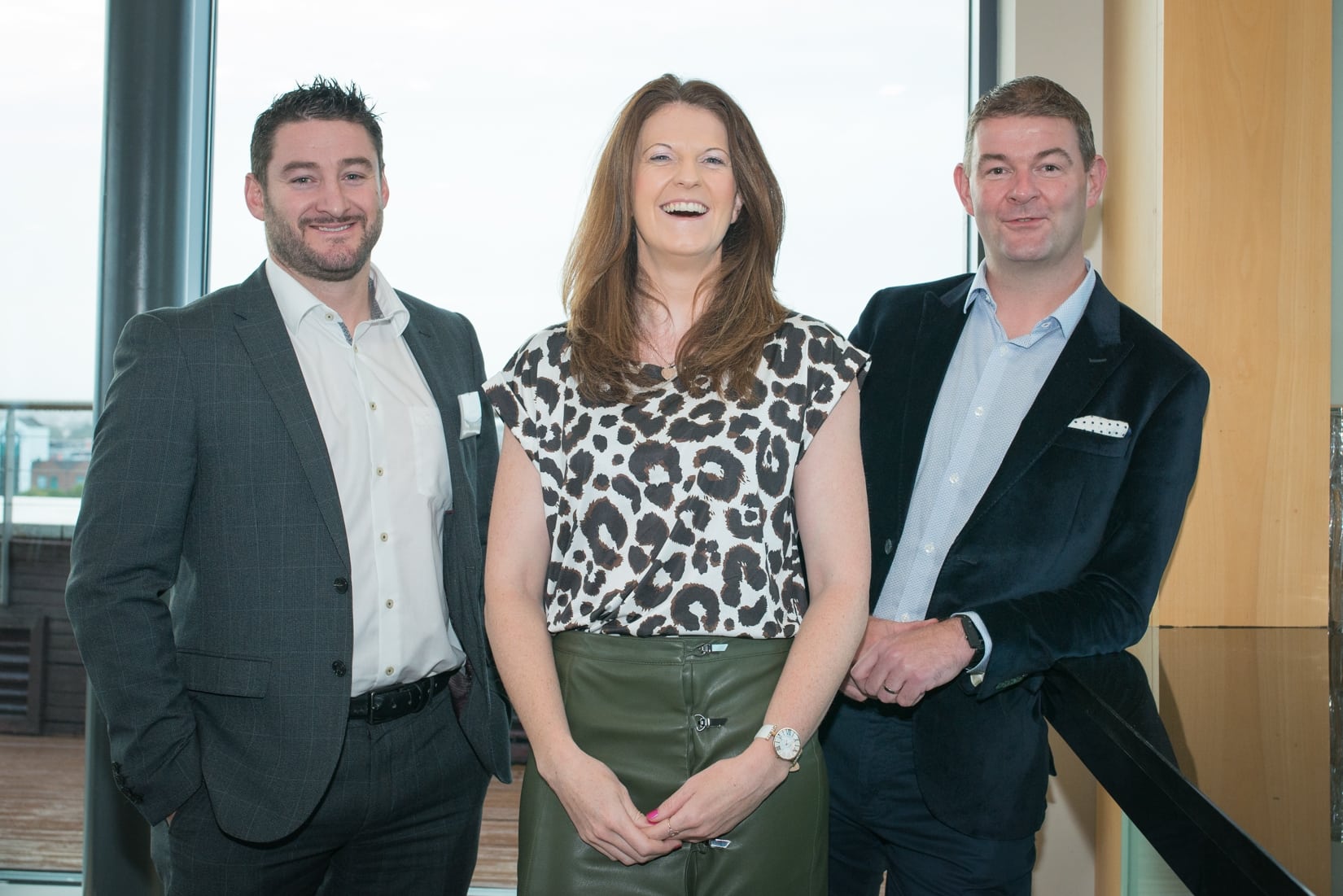 No repro fee-Business Excellence Seminar: Wealth Management. Event sponsored by AIB- 11-09-2018, From Left to Right: Keith Matthews, Caragh O'Shea and Carl Widger all from Metis Ireland. 
Photo credit Shauna Kennedy