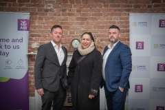 Members Mingle held in the Chamber Boardroom on the 5th December 2024. from left to right: Cian Manning- Flynn O’Driscoll Solicitors, Ciara McCormack - Treaty United, Tom Dawson - National Learning Network.